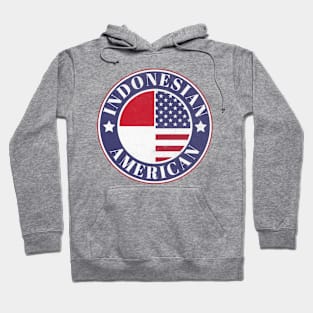 Proud Indonesian-American Badge - Indonesia Flag Hoodie